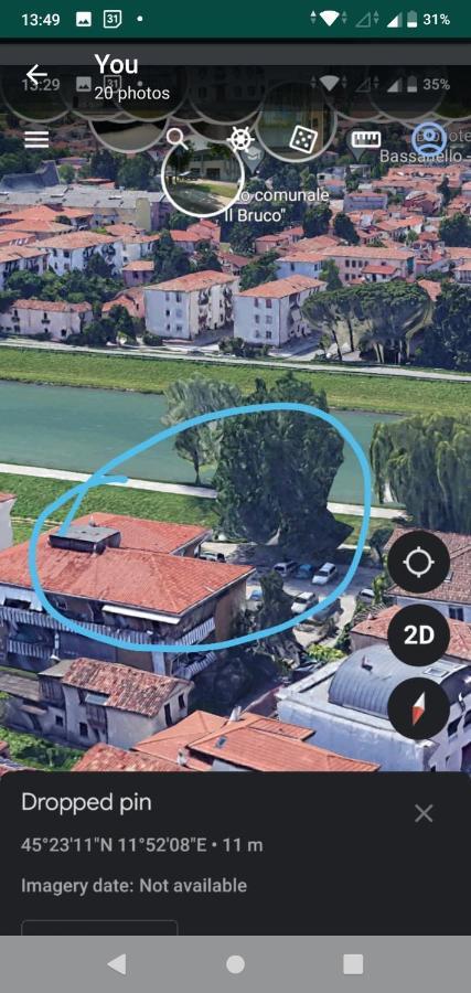 Vicino Al Prato Della Valle Intero Appartamento Parcheggio Facile Di Fronte Padova Luaran gambar
