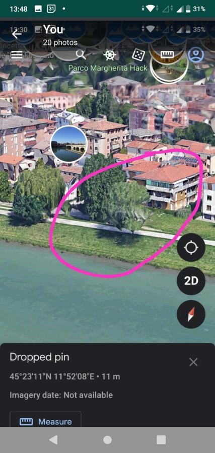 Vicino Al Prato Della Valle Intero Appartamento Parcheggio Facile Di Fronte Padova Luaran gambar