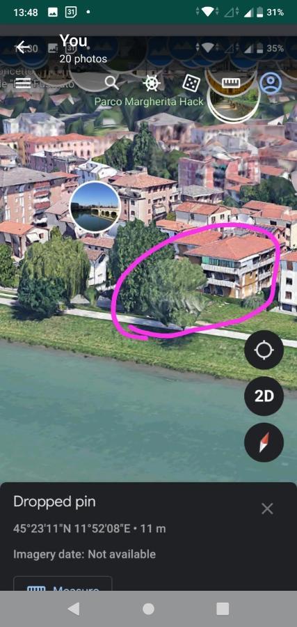 Vicino Al Prato Della Valle Intero Appartamento Parcheggio Facile Di Fronte Padova Luaran gambar