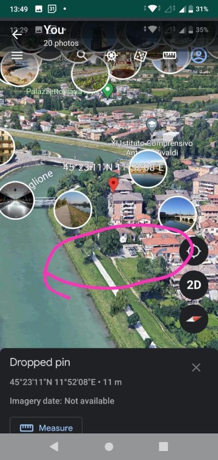 Vicino Al Prato Della Valle Intero Appartamento Parcheggio Facile Di Fronte Padova Luaran gambar
